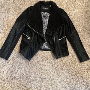 Women’s Guess size medium, faux suede Moto Jacket.